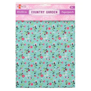 Paper for wrapping gifts and decoupage "Santi" /952513/ Country garden, 2 sheets. 40*60 cm (1/50/200)