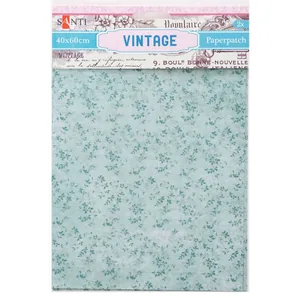 Paper for wrapping gifts and decoupage "Santi" /952483/ Vintage, 2 sheets. 40*60 cm (1/50/200)