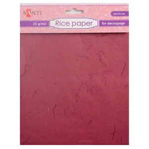 Rice paper for gift wrapping "Santi" /952720/ brown, 50*70 cm (1/300)