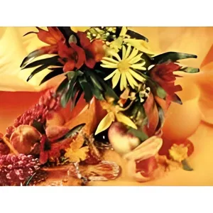 Diamond mosaic "JO" /GB72345/ "Still life in orange colors" roll, 30*40cm