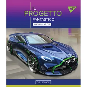 Student's notebook "YES" 18 sheets # /765181/ "Fantastic cars" iridium (10/200)