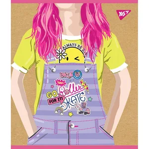 Student's notebook "YES" 24 sheets == /765109/ "Girls" kraft, white (10/160)