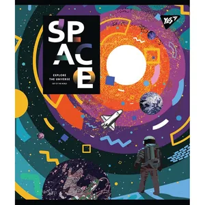Student's notebook "YES" 24 sheets == /765257/ "Space abstract" iridium (10/160)