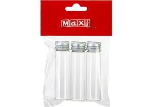 Decorative jars with lids "Maxi" /BJ21-05029/ 8*2*2cm, 3 pcs. (1/25)