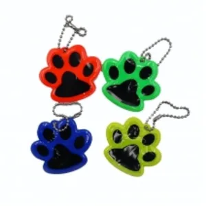 Reflective keychain "JO" /IMG_5494/ "Paw" (100)