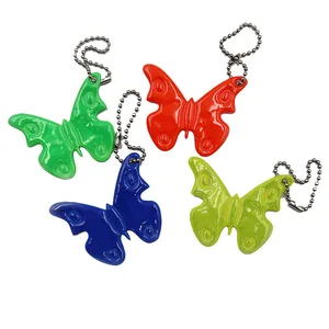 Reflective keychain "JO" /IMG_5502/ "Butterfly" (100)