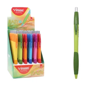 Pen oil machine "Vinson" /8501/ "EASY" 0.7 mm, blue, triangular. body, grip, mix (36/1440)