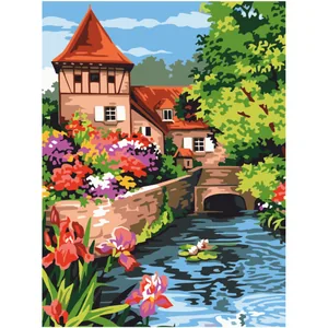 Картина на картоні з контуром "ROSA START" 30*40 Пейзаж №35 БЕЗ ФАРБ /GPA283835/