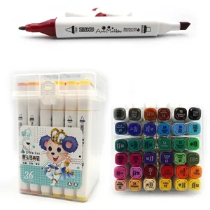 A set of sketch markers /222-36/ "Mouse" 36 pcs. 36 circles. round/beveled on plastic. pack with ethics (1/6/24)