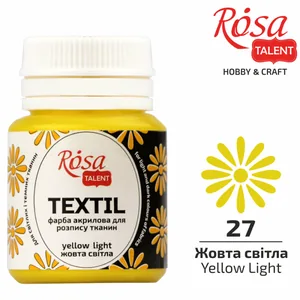 АКРИЛ для тканин "ROSA TALENT" /427/ Жовта світла, 20 мл (1/140)
