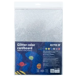 Color cardboard A4/8 "Kite" /K22-422/ 8 colors. with gltitter (1/120)