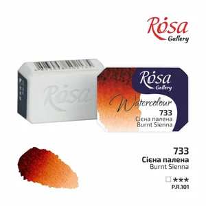 Фарба акварельна "ROSA Gallery" /733/ Сієна палена, 2,5мл (1/20)