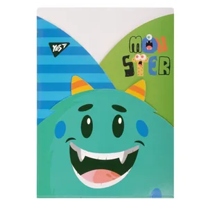 Corner folder A4 "YES" /491941/ "Monsters", 3 shaped compartments (1/10/600)