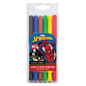 Фломастери "YES" 6 кол. /650513/ "Marvel.Spiderman" (1/24/384)