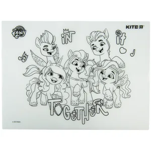 Підкладка розмальовка "Kite"  /LP22-424/  силіконова 30х40см, My Little Pony (1/24/48)