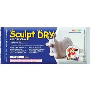 Маса для моделювання "Mungyo" /524/ біла, самозастигаюча, 250 г., ''Sculpt Dry'' (1/20)