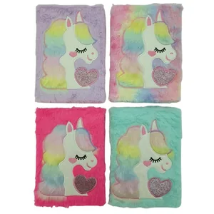 Fluffy notebook A5/80 "JO" /2219-17MRB/ "Unicorn" # 80g, mix (1/60/120)