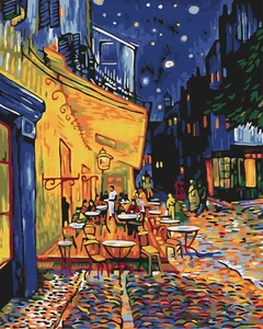 Painting by numbers "Brushme" /BS51338/ "Night cafe in Arles. Van Gogh" 40*50cm