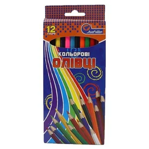 Colored pencils "JO" 12 col. /7303Q_12/ "Rainbow", in cardboard (1/12/240)