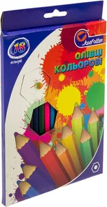 Colored pencils "JO" 18 col. /7303Q-18/ "Rainbow", in cardboard (1/8/160)