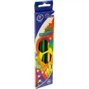 Colored pencils "JO" 6 col. /7303Q-6/ "Rainbow", in cardboard (1/24/480)