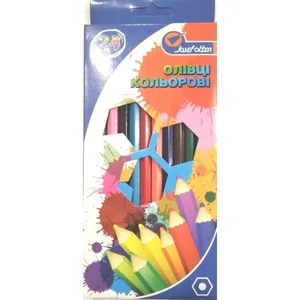 Colored pencils "JO" 24 pcs. /7303Q-24/ "Rainbow", in cardboard (1/6/120)