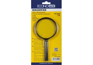 Magnifying glass "ECONOMIX" /E82101/ d 75mm, 3-fold (1/20/120)